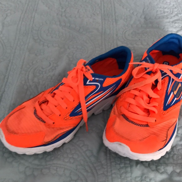 skechers on the go womens orange